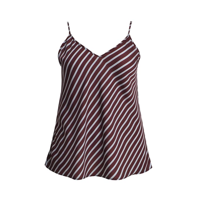 Gestreept satijnen hemd voor dames Mat Fashion