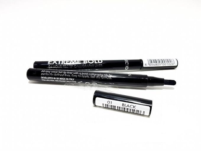 Collection Extreme Bold 24 Hour Felt Tip Eyeliner - 01 Black