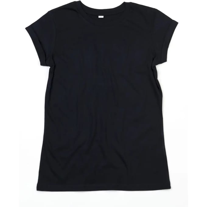 Vrouwen T-shirt met omgeslagen mouwen Mantis