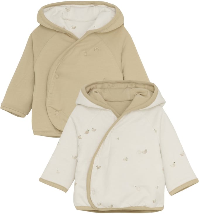 Noppies Nuru Jasje - Animals - Maat 74 - Offwhite
