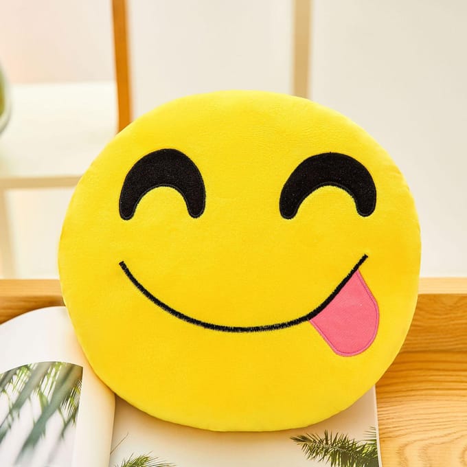 Expressie Kussen Grappige Expressie Pop Pluche Speelgoed Pop Evenement Cadeau 30cmcm yellow