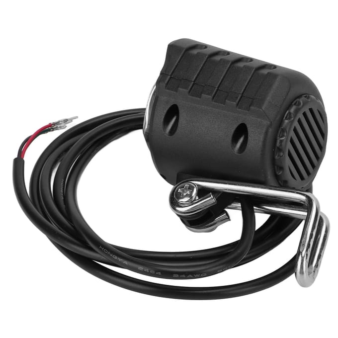 Koplamp voor elektrische scooter met heldere LED-verlichting, ingebouwde claxon, waterdicht en eenvoudig te installeren. black