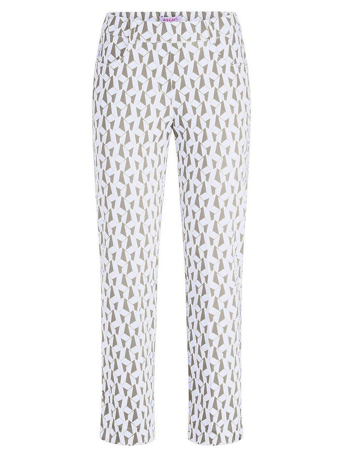 Enkellange broek Van Peter Hahn wit