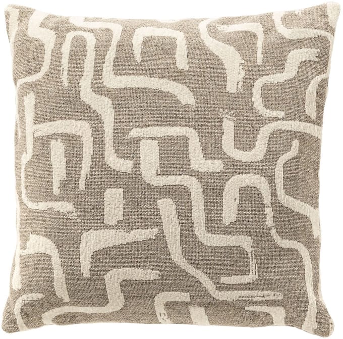 EMILIO | sierkussen 60x60 cm | Plaza Taupe | taupe | Hoii