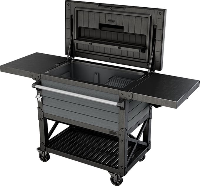 Keter Unity Patio Cooler Partytafel - 95,5x58,4x89,8cm - Zwart