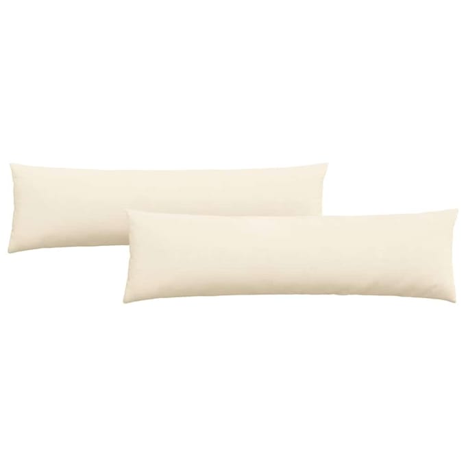 vidaXL - Zitkussens - 2 - pcs - Crème - 145 - x - 40 - cm - Corduroy - stof