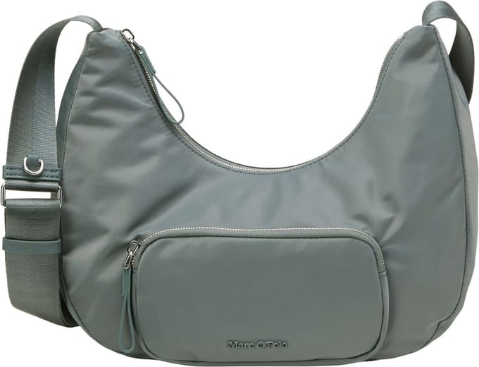 Marc O'Polo schoudertas Nanja Crossbody Bag Deep Emerald blauwgrijs