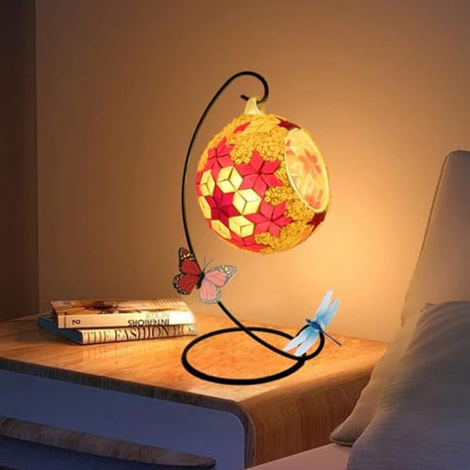 Creatieve Mozaïek Kandelaar Set met Oosters Glaskunst en Decoratieve Elementen