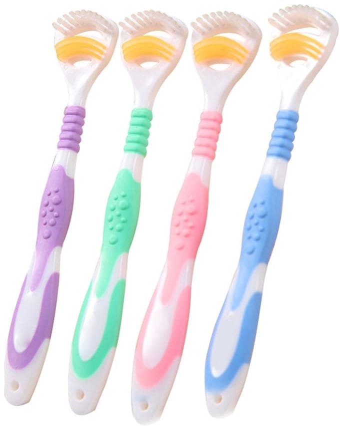 Dailygoods- Tongschraper 4 Stuks - Antibacterieel - Dubbelzijdig