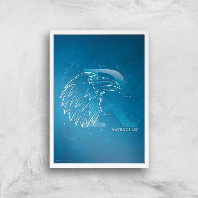 Harry Potter Ravenclaw Giclee Art Print - A2 - White Frame