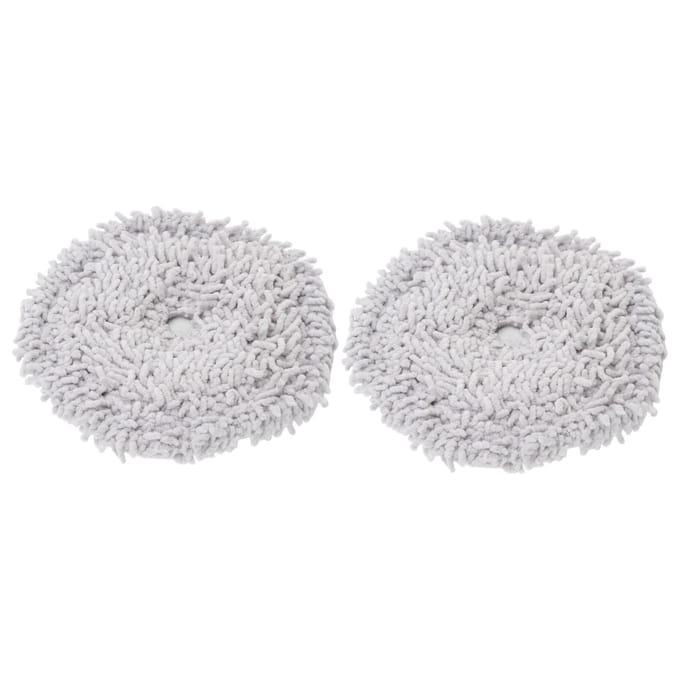 Lot de 2 chiffons de nettoyage pour balai Dreame W10 et W10 PRO, avec support de remplacement white