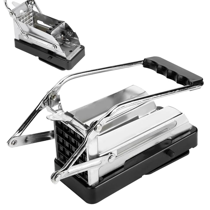 Multifunctionele Friet Snijder Groentesnijder Aardappelchips Snijmachine voor Keukenaccessoires gray
