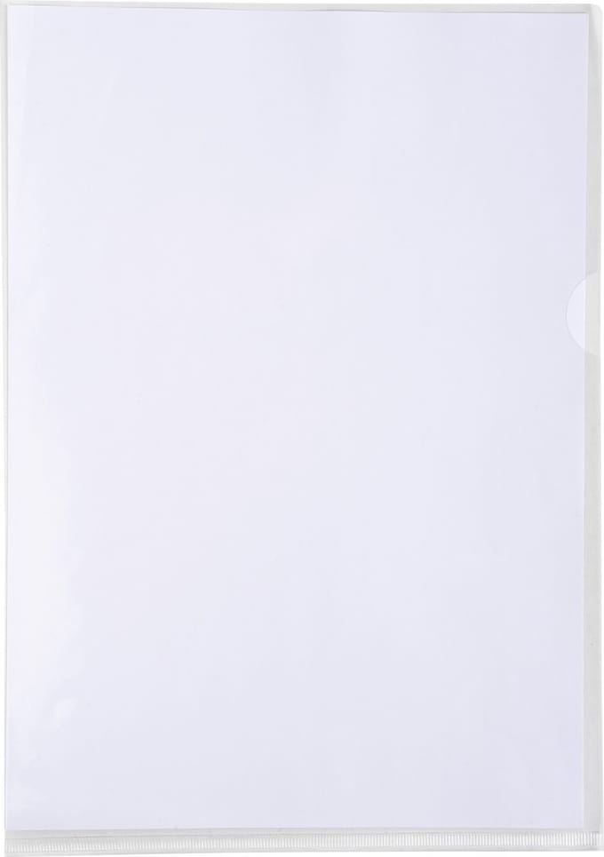 Exacompta Pak van 50 L mappen - gladde PVC Premium 18/100ste - A4 - Transparant - 5950E