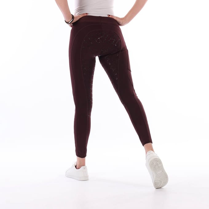 Epplejeck Paardrijlegging Epplejeck Ejphebe Full Grip Kids Donkerrood - 152