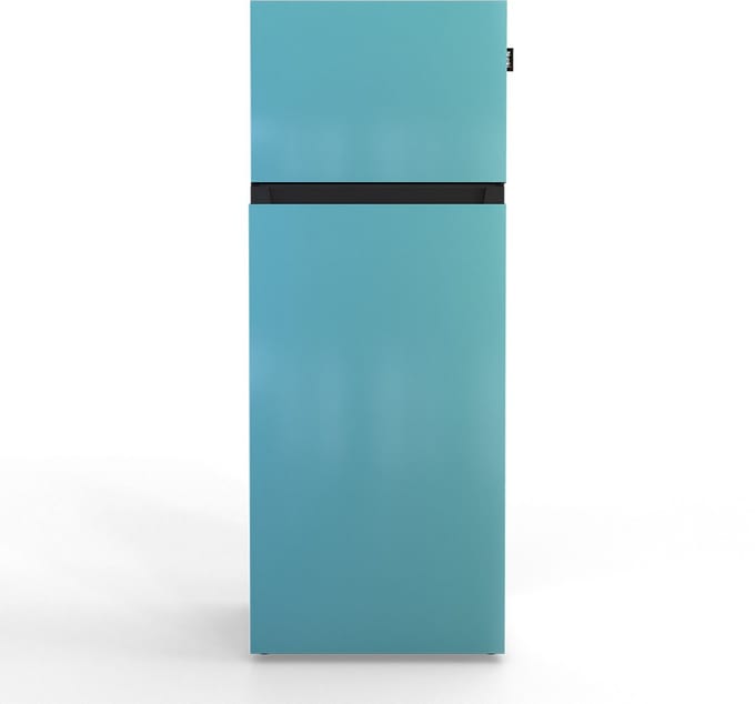 NUNKI MEDIUM-ASKY / Sky Blue Design Koel-vriescombinatie - 206L - E-label - Front in kleur