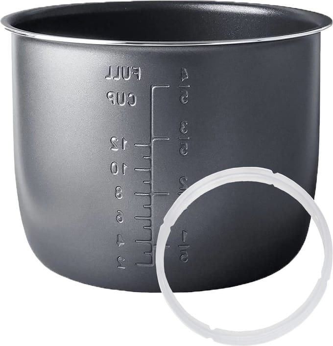 MELTAZO Multicooker Binnenpan, Binnenpot (6 liter), Afdichtring, Sealing Ring