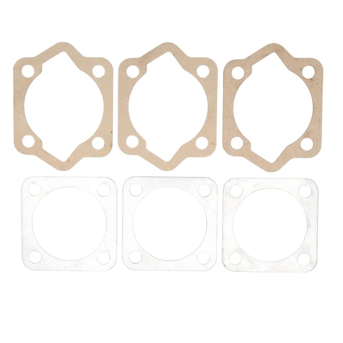 6 stuks cilinderkop basispakkingset aluminium papier voor 2-takt 66cc 80cc gemotoriseerde fietsen white