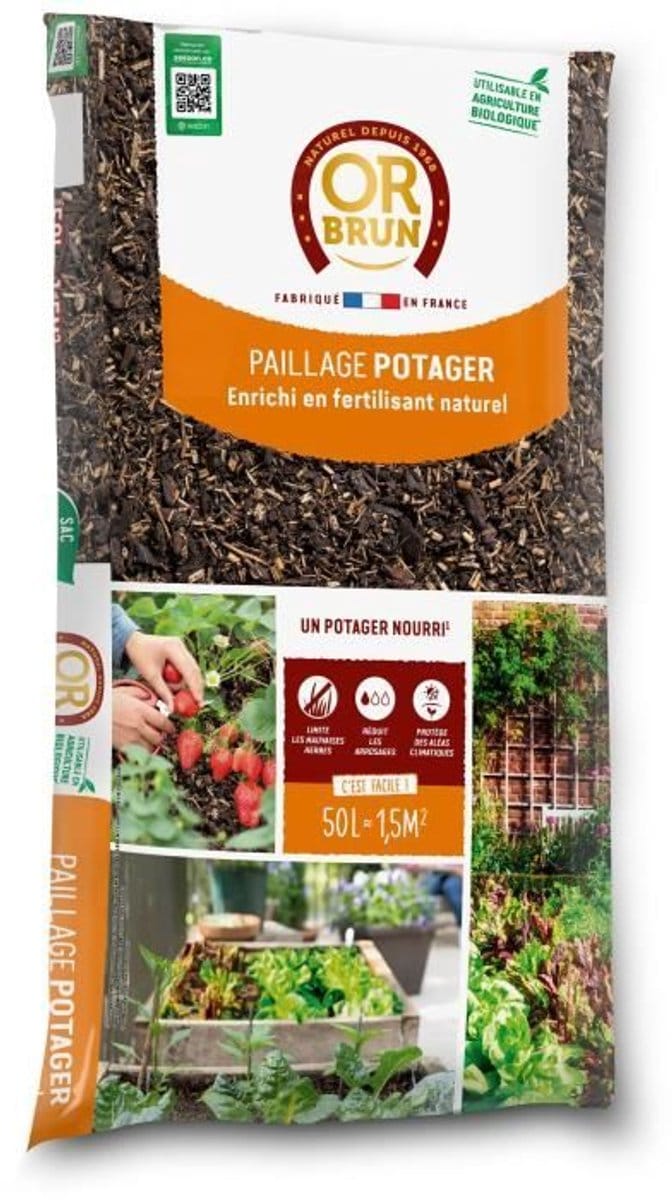 Paillage potager 4 actions - OR BRUN - OBRPFPO50N - 50 L