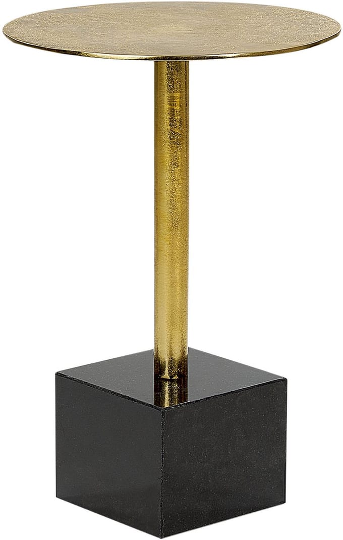 COLIBRI - Bijzettafel - Zwart/Goud - Metaal