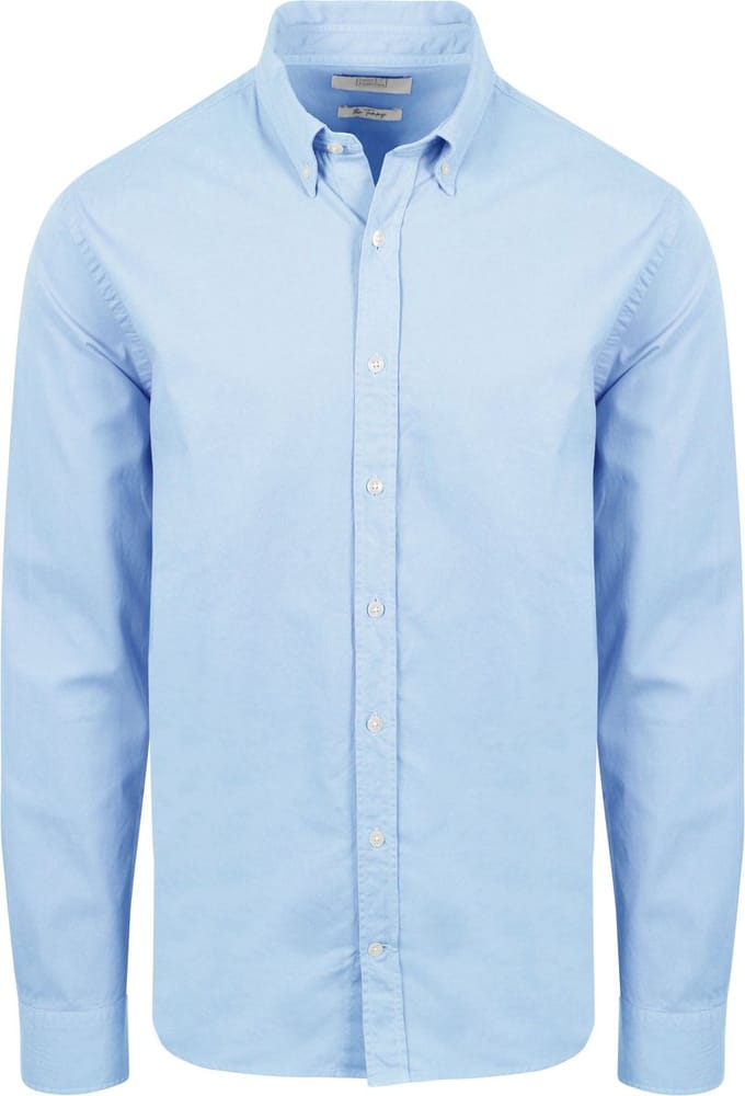 King Essentials The Tommy Overhemd Lichtblauw - Maat S - Heren