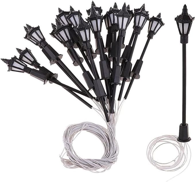 Mini LED Verlichting - Model Lampjes - Diorama Bouw - Schaal 1:100 - 20 Stuks - Wit