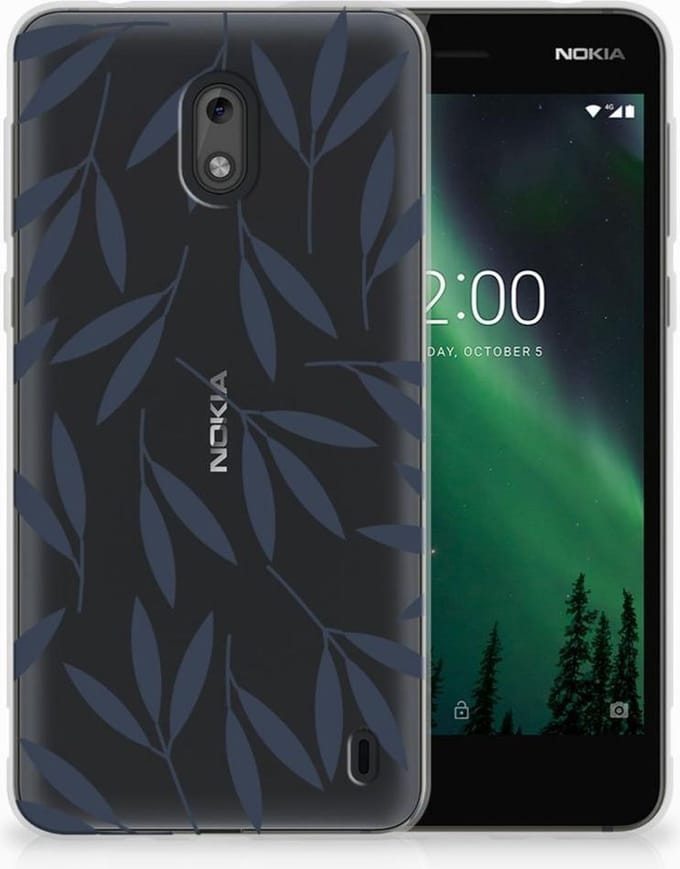 Nokia 2 TPU Case Leaves Blue
