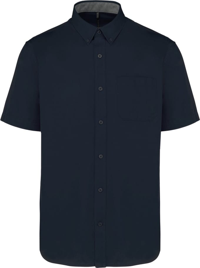Herenoverhemd 'Ariana III' Korte mouwen Donkerblauw - S