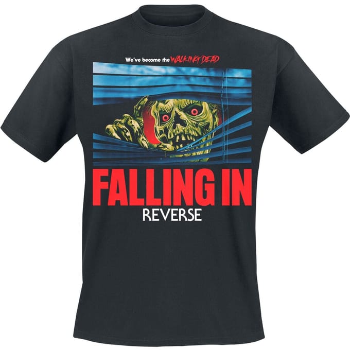 Falling In Reverse T-shirt - Walking Dead - S tot 3XL - voor Mannen - zwart