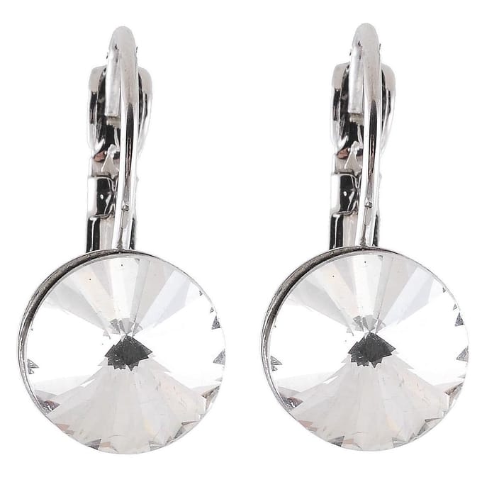 Behave - Oorstekers zilverkleur steen - Elegant glansaccent - Dames