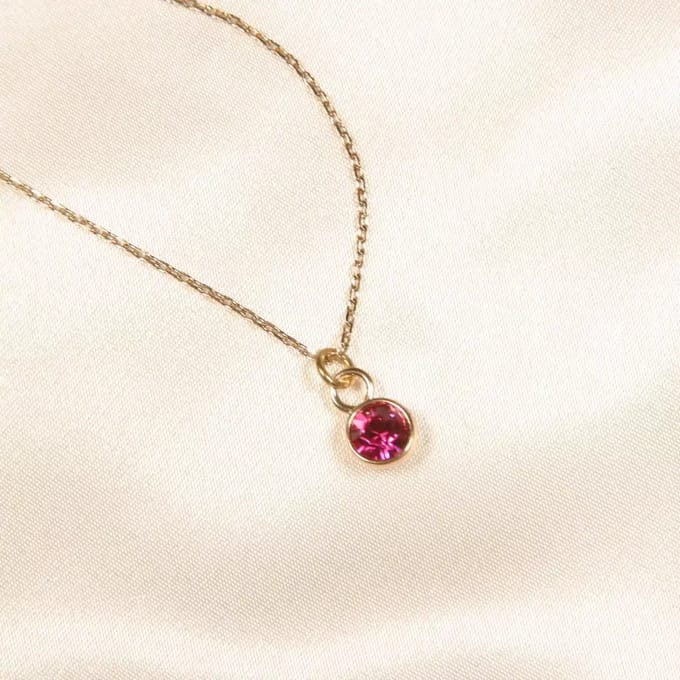 Sylvie Monthulé | Gold Anklet | Crystal Rose