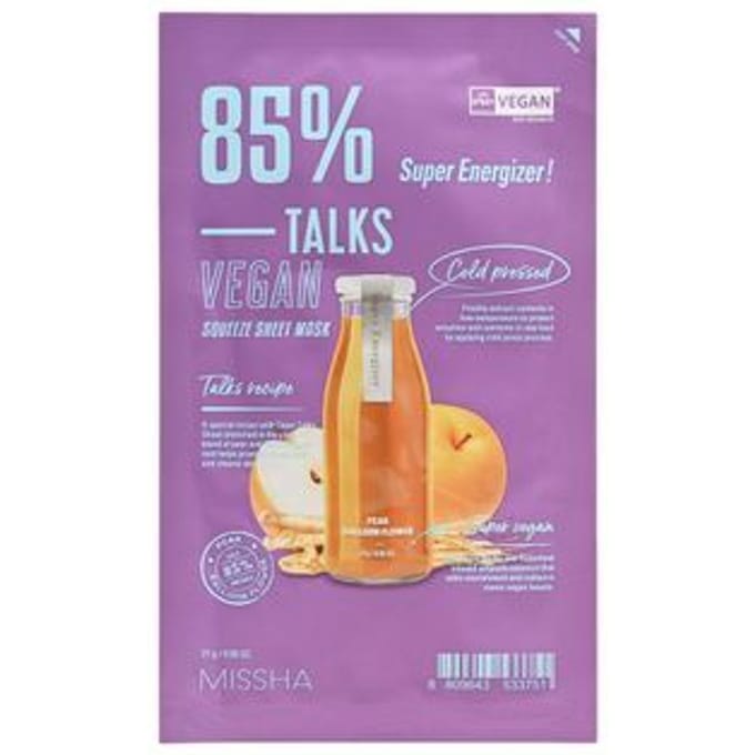 MISSHA - Talks Vegan Squeeze Sheet Mask - 7 Types Super Energizer