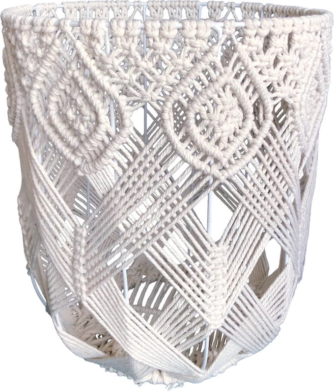 Lavandoux - Macramé Mand - Bohemian - ø30cm - Naturel