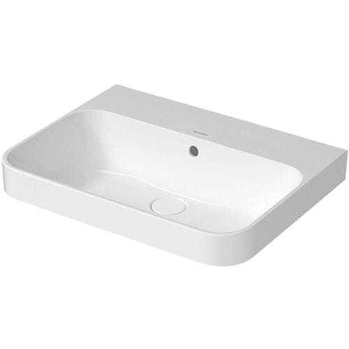 Duravit Happy D.2 Plus countertop sink 60 cm white, with overflow, without tap hole 2360600060