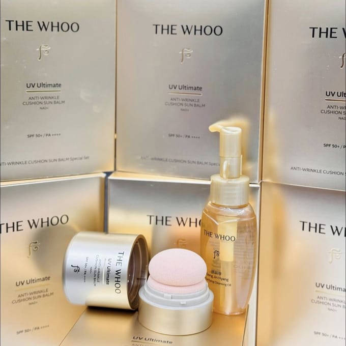 THE WHOO - UV Ultimate Anti-Wrinkle Cushion Sun Balm Special Set 2 pcs