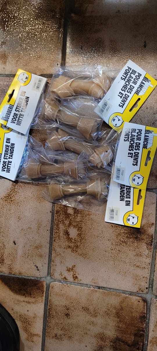buffelhuid knoop hondensnack 13 cm 5 stuk