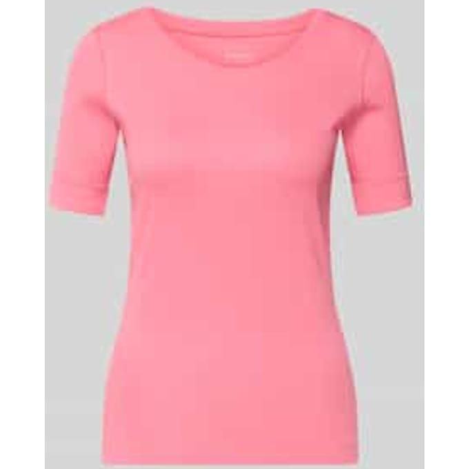 T-shirt met ronde hals en 1/2-mouwen