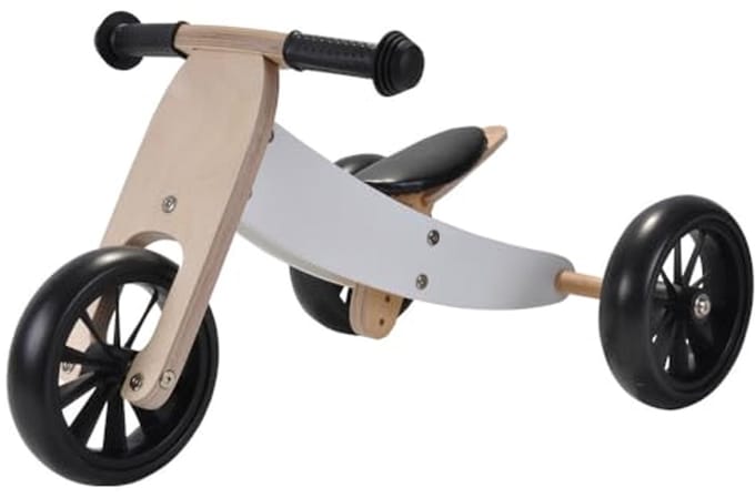 Slimme 4in1 Kinderfiets - Wit - Balansfiets voor Kinderen vanaf 1 Jaar