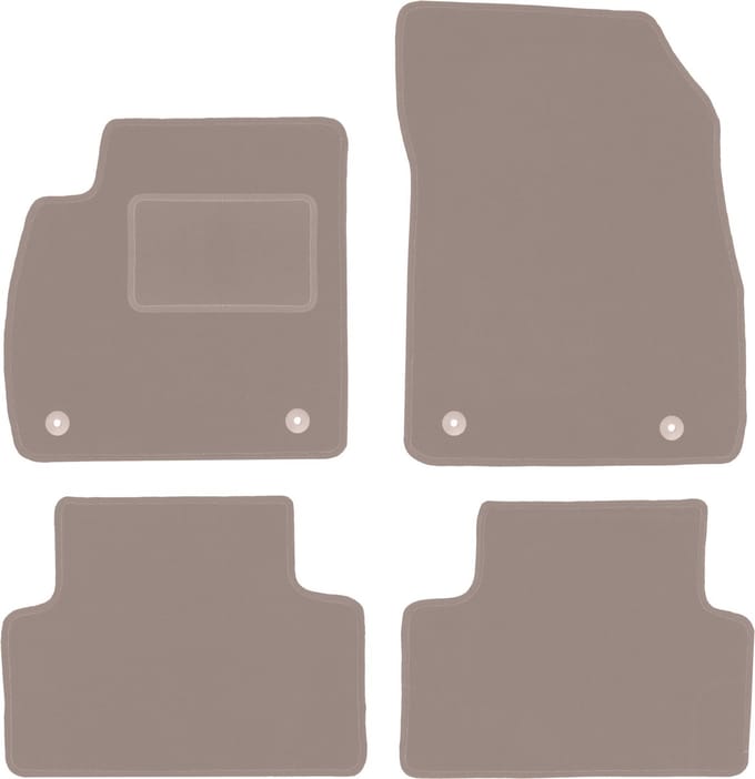 Beige veloursmatten voor: Opel Zafira C minivan (2012-2018)