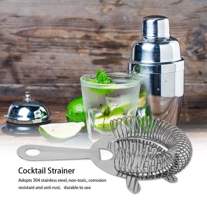 Roestvrijstalen Cocktail Drank Zeef Filter Drank Filtergereedschap voor Bar Restaurant Thuis white
