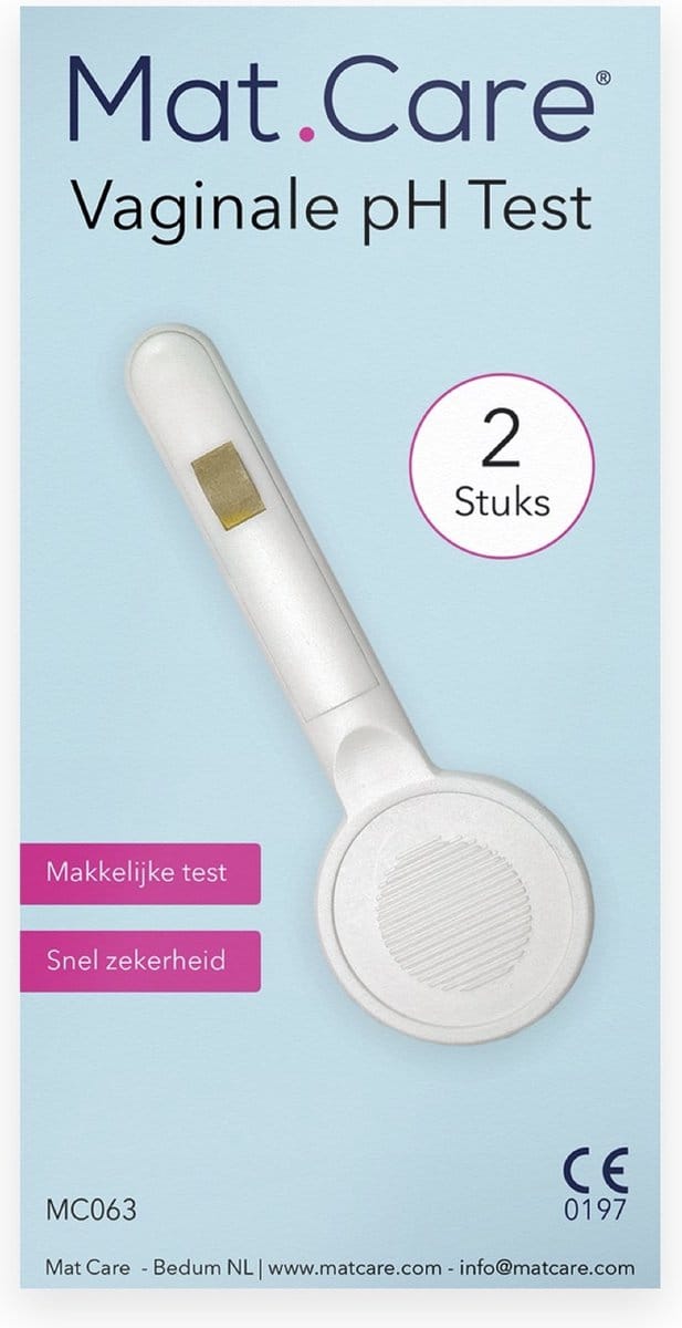 Mat Care vaginale pH test - vaginale bacteriose test - vaginale schimmel test - 2 testen