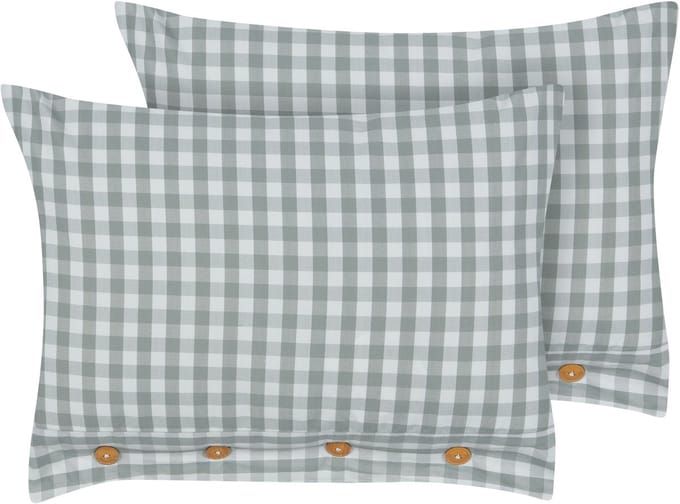TALYA - Sierkussen set van 2 - Mintgroen - 40 x 60 cm - Polyester