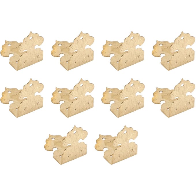Hoekbeschermer Koperen Tafelhoek Behoud Gereedschap voor Sieraden Cadeau Houten Dozen Kasten Messing beige