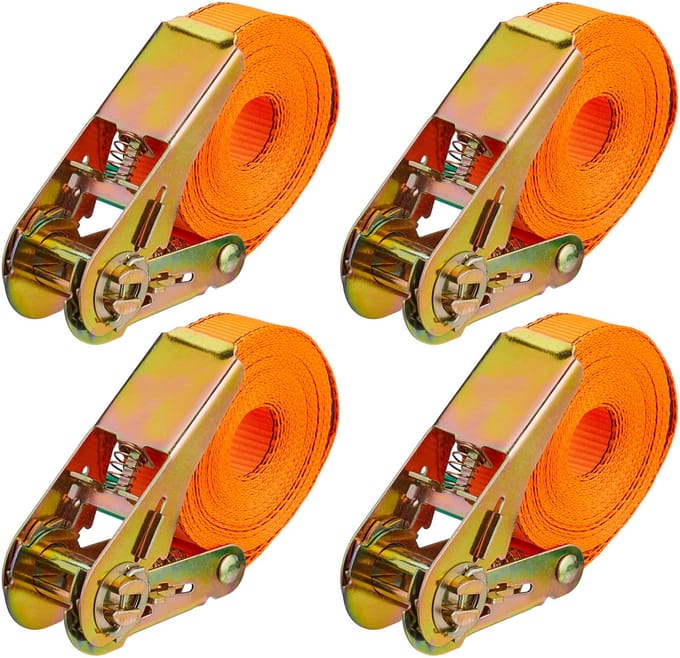 Spanbanden met ratel - set van 4 - 5 meter - 500 kg