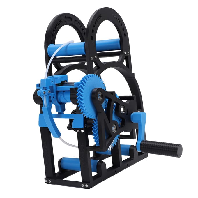 Bobineur Industriel 3D à Manivelle Robuste Bobineur pour Imprimante 3D Bobineur de Fil avec Contrôle Intelligent de la Tension pour Bobines de 20 cm Bleu blue