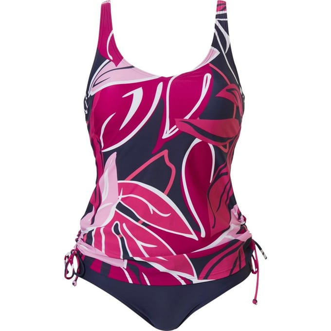Pastunette Beach - Floral Leaves - Tankiniset - Roze/Blauw - Maat 44