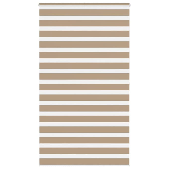 vidaXL - Zebra - Blind - 130x200 - cm - stofbreedte - 125,9 - cm - polyester - zandbruin
