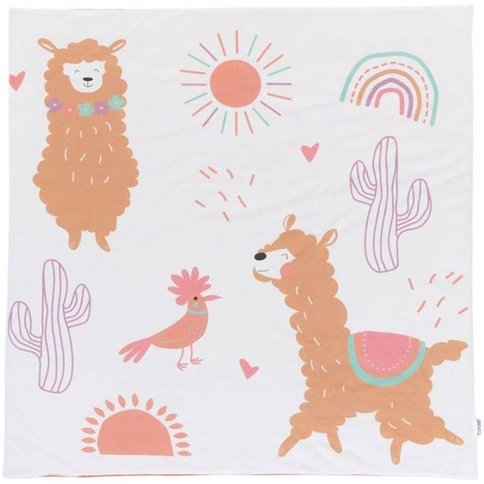 Nomadische speelmat - TINEO - 100 x 100 cm - Alpaca