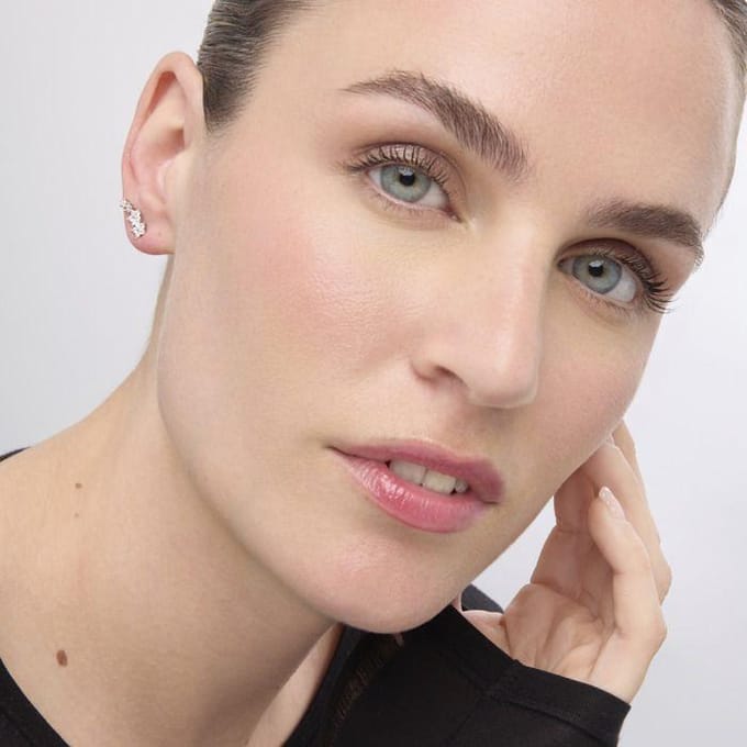 Luxenter Rhodium Plated Briljant Zirkonia Oorbellen - Olea