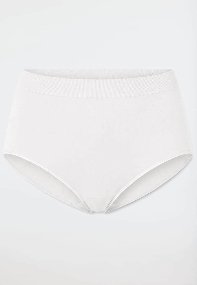 Naadloze retro-slip, wit - Classic Seamless M