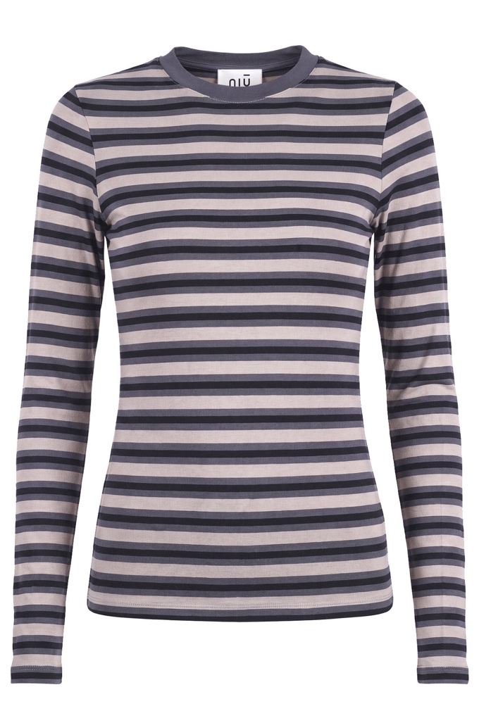Niu - T-shirt - 480649 - Beige/Grigio